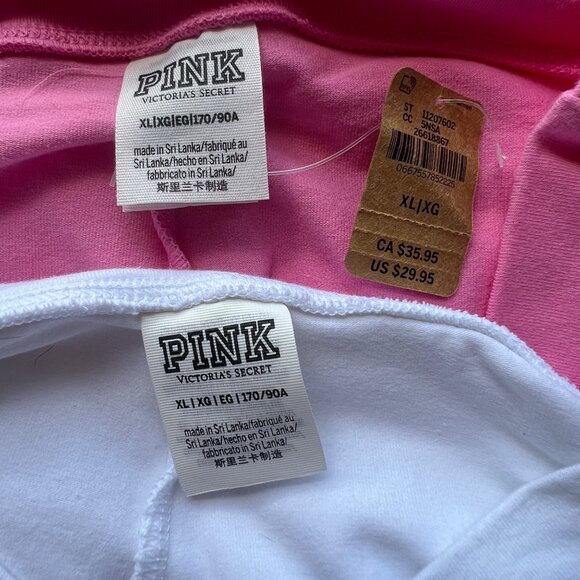 Victorias Secret Pink - White & Pink Skorts Activewear Womens Size XL (2-Pack) - Picture 3 of 14